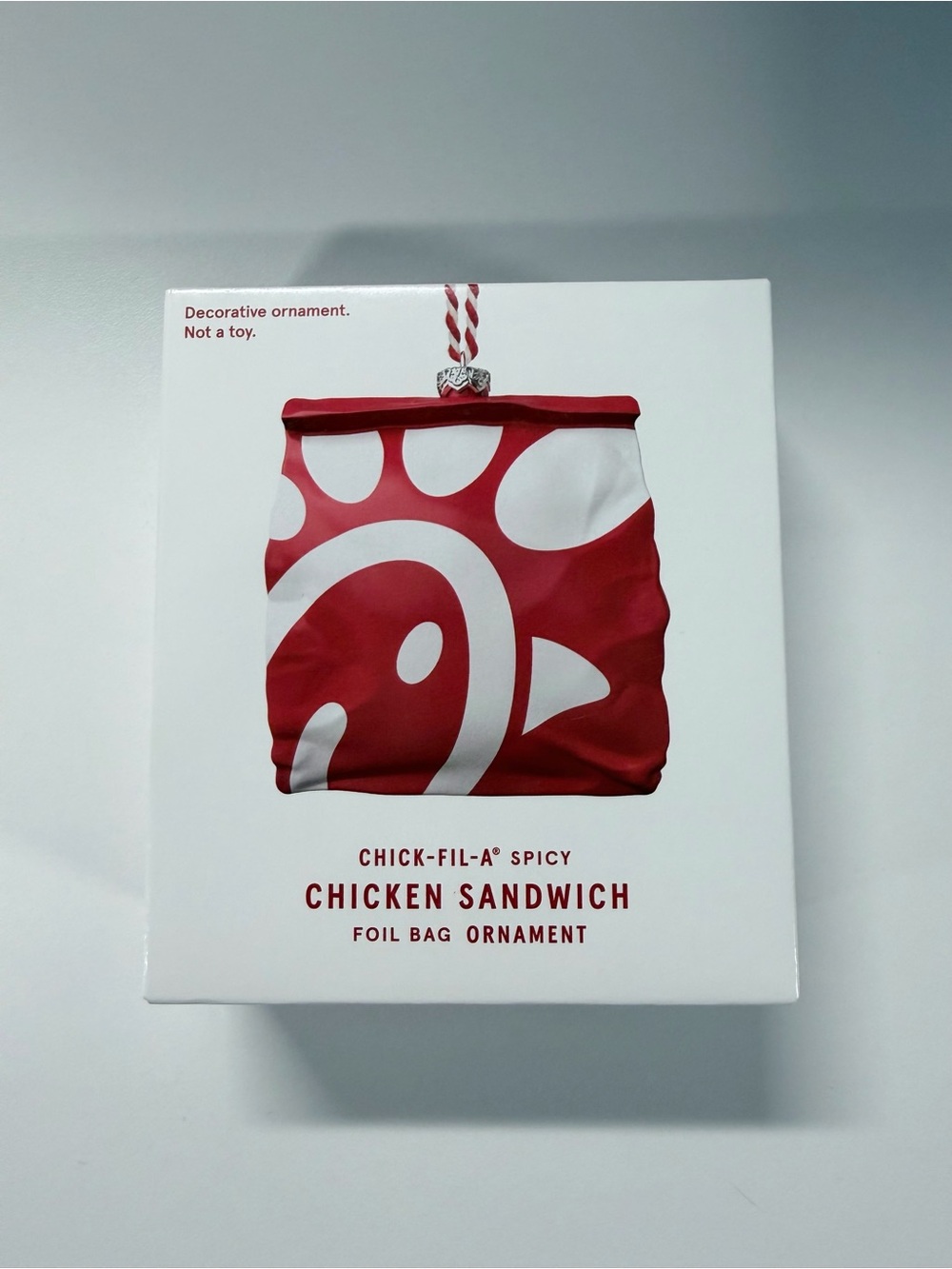 Chick-fil-A Spicy Chicken Sandwich Foil Bag Ornament